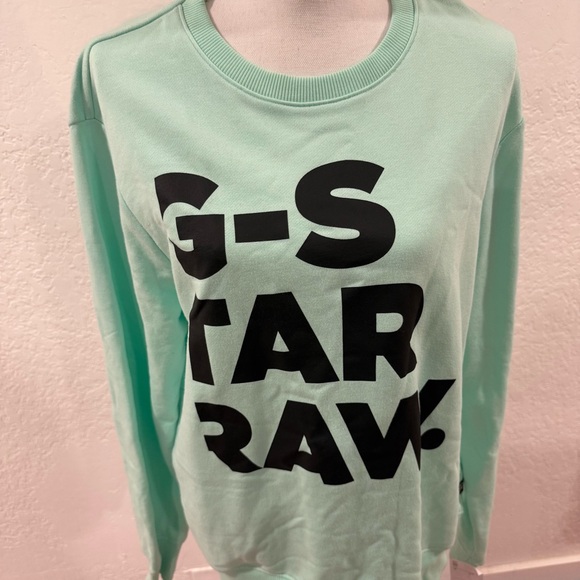 G-Star Raw Mint Crew Neck Sweater Size Large Unisex Street Wear Bold Statement - Picture 6 of 6